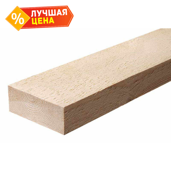 Доска обрезная естественной влажности 40х120х6000 сорт 1-2